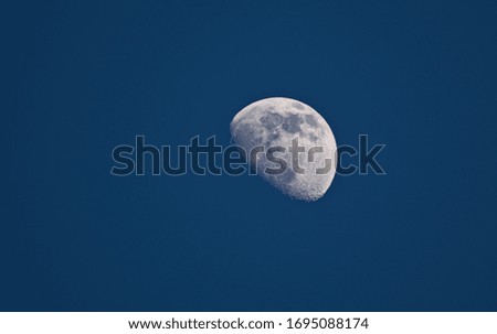 blue moon and clear sky