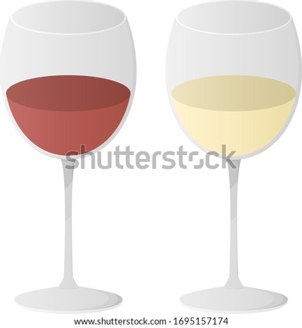 Red wine and white wine.