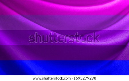 Realistic flag of Alternative Transgender pride on the wavy surface of fabric