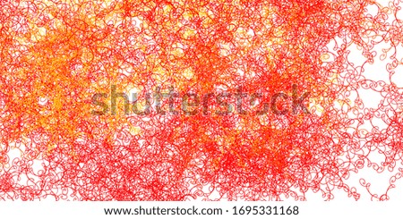 Light Orange vector pattern with curves. Colorful abstract illustration with gradient curves. Pattern for commercials, ads.
