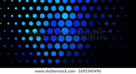 Dark BLUE vector layout with circle shapes. Abstract illustration with colorful spots in nature style. Design for your commercials.