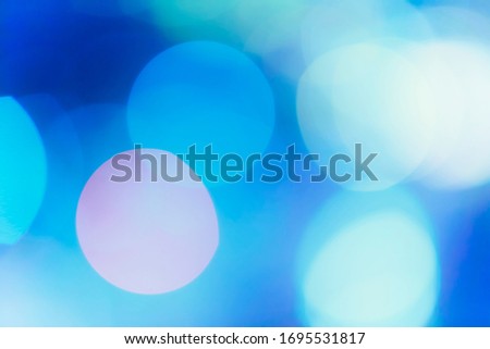 Abstract background from blurred light on the road. Blue color tone.