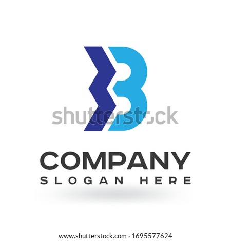 Modern Colorful B Letter logo design Vector Template elements., Unique, Modern, Corporate