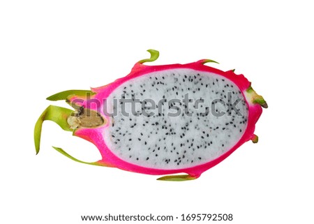 Creative layout made of fruits. Flat lay ,nature backdrop isolated on white background, clipping path included.