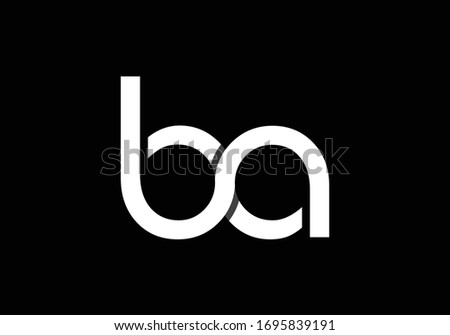 B A Initial Letter Logo design vector template, Graphic Alphabet Symbol for Corporate Business Identity
