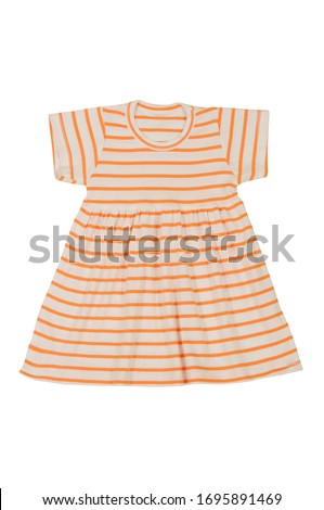 Colorful children clothes isolated in white background