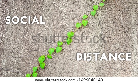 Wall Texture Background for SOCIAL DISTANCE concept