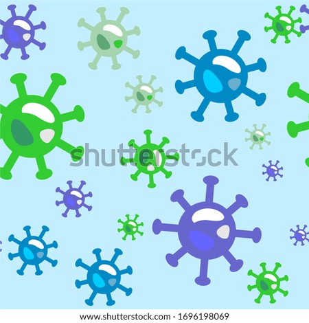 a background pattern with a viral theme. virus icon. covid-19. save the Earth. vector art