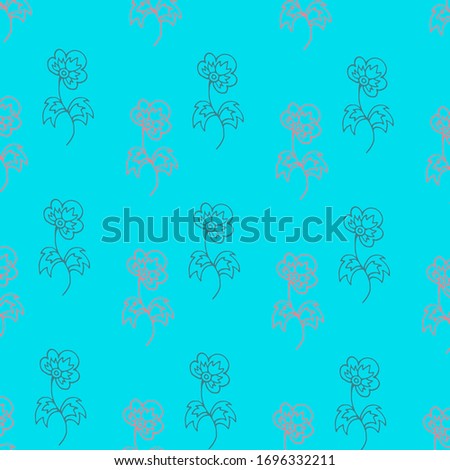 floral colored vector pattern background 