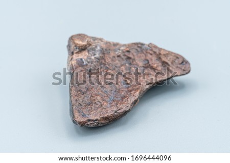 Chondrite Meteorite L Type isolated, piece of rock formed as an asteroid in the universe at during Solar System creation. The meteorite comes from an asteroid fall impacting Earth at Atacama Desert
