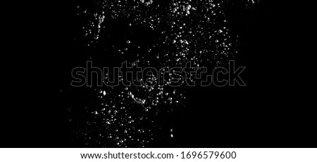 Blurry images of real soda bubbles floating and splashing up in black background which represent freshness of carbornate drink or sparkling water and shoot from realistic water moving not 3D making Royalty-Free Stock Photo #1696579600