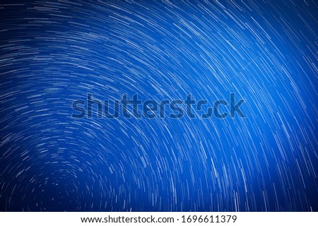 Star trails from the northern hemisphere, April 2020
