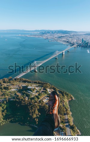 Helicopter Shot of San Francisco,  California