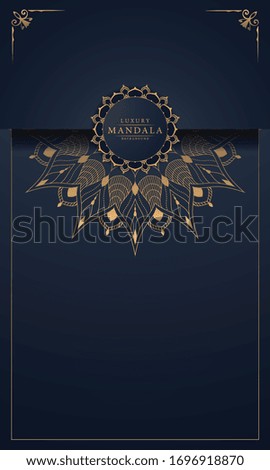 Luxury mandala background for book cover, wedding invitation, or other project
