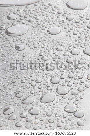 Concrete floor background with water drops 