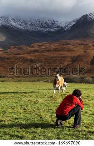 Photographer on the Island of Skye, Scotland, Europe