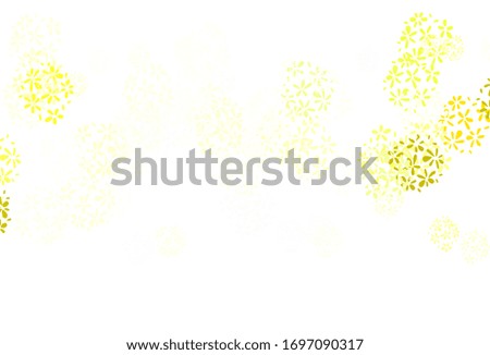Light Green, Yellow vector background with abstract shapes. Decorative design in abstract style with random forms. Elegant design for wallpapers.