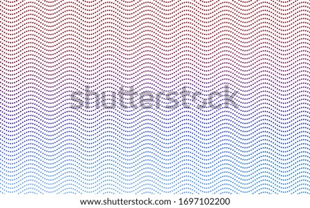 Light Blue, Red vector red pattern of geometric circles, shapes. Colorful mosaic banner. Geometric background with colored disks.