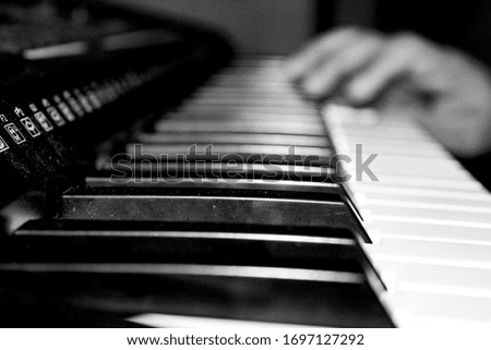 piano keys close up view, this image can be used as a backgrounds and many more