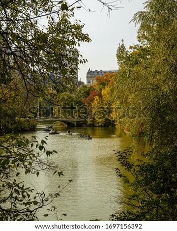 natural view of a lake in the fall season