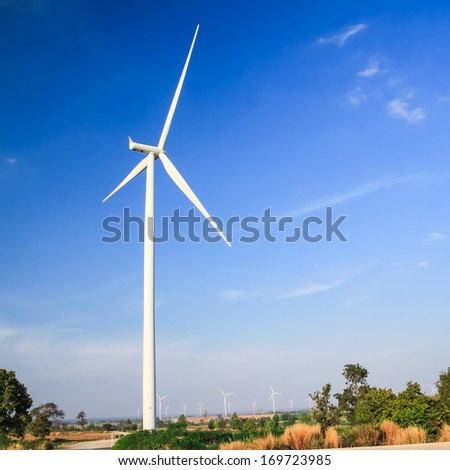 wind turbine clean energy concept