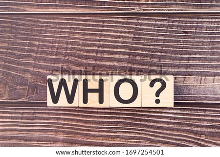 WHO word made with wood building blocks