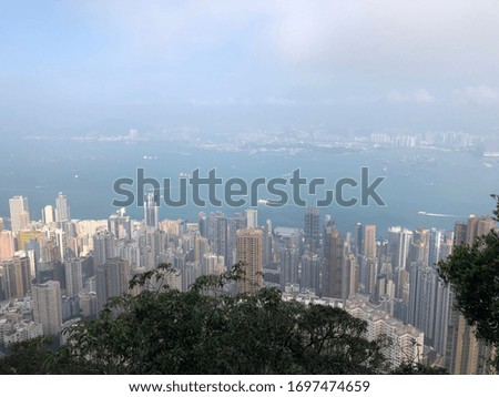 Building View From Hong Kong Victoria Peak