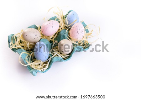 
small eggs on a friday for easter. Easter eggs.