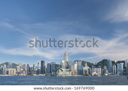 Victoria Harbor of Hong Kong 