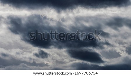 Thunderclouds on a rainy day