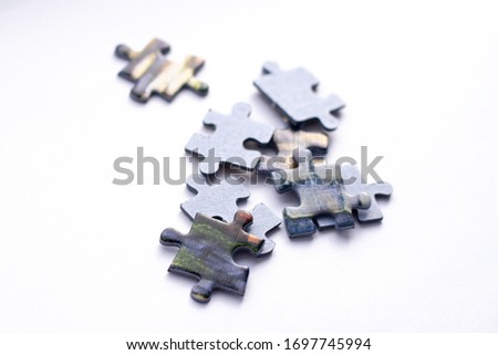 puzzle mosaic on a white background