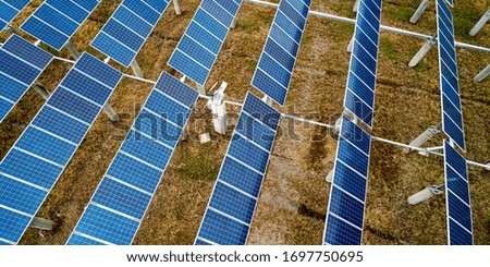 Aerial photo of Asia Outdoor electric solar photovoltaic