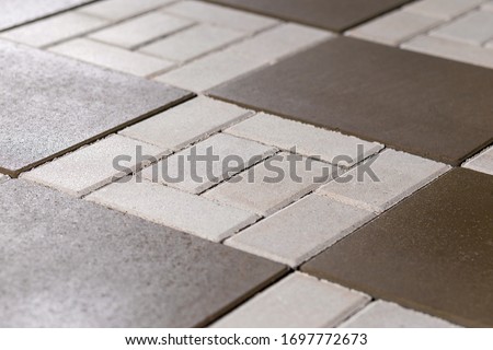 classic paving slabs pavers two-tone