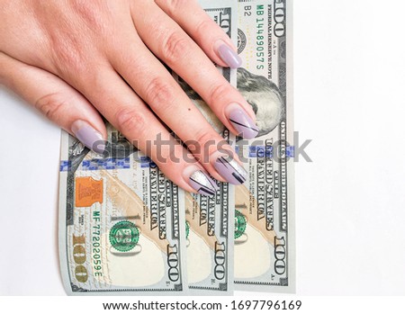Money 100 US dollar on a light background country Kazakhstan city Kentau April 8, 2020
