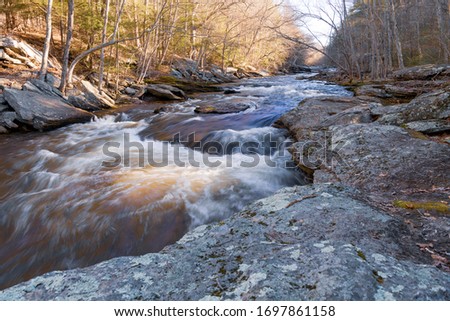 A river flowing between the rocks