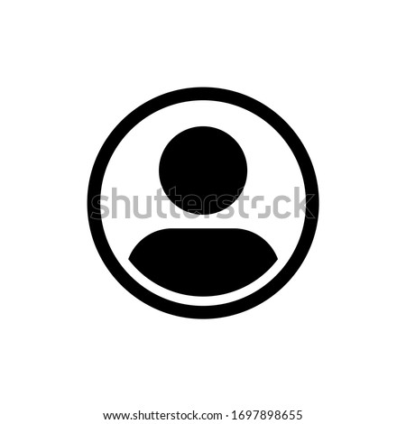 User icon in trendy flat style isolated Royalty-Free Stock Photo #1697898655