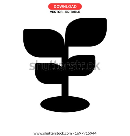 seed grow icon or logo isolated sign symbol vector illustration - high quality black style vector icons
