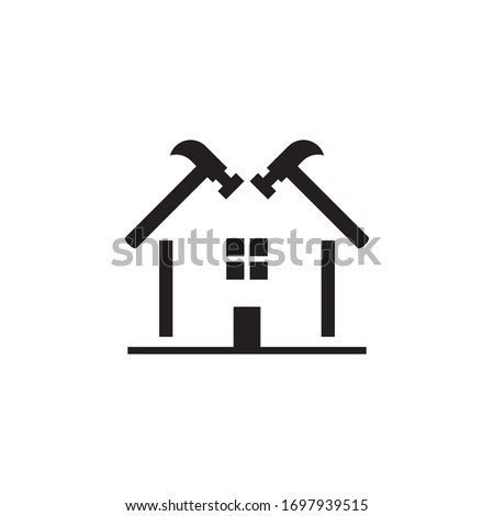 Home repair logo template vector icon design