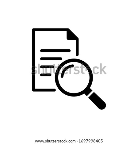 Search file icon vector with flat style isolated Royalty-Free Stock Photo #1697998405