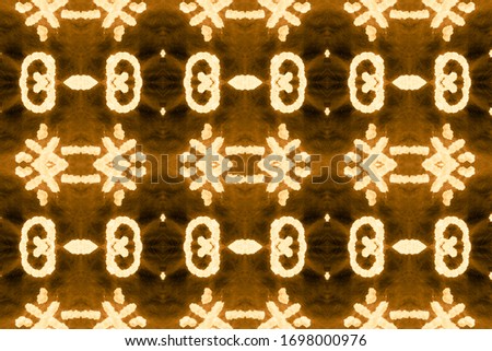 Wintry Gold, Orange On Dark. Uarel Stains. Patchwork Chevron. Natural Style. Seamless Tie Dye Wallpaper. Abstract Turkish Stylized Decor.