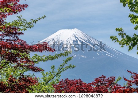 The Fuji Mountain in Japan.