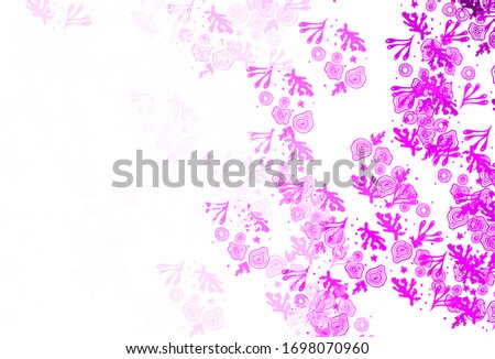 Light Purple vector template with chaotic shapes. Modern abstract illustration with colorful random forms. Background for a cell phone.