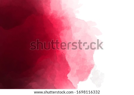 Dark burgundy, wine color watercolor background. Dark red luxury background. Royalty-Free Stock Photo #1698116332