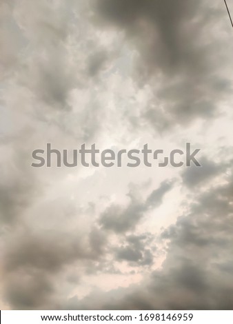 Background of dark sky before a thunder-storm
