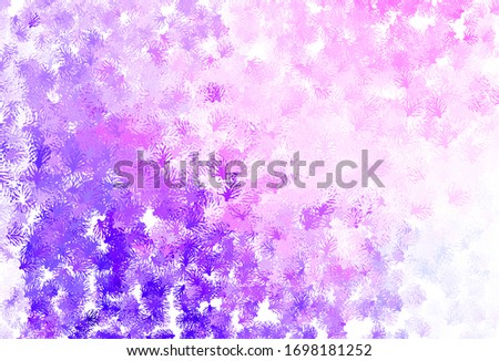 Light Purple, Pink vector doodle backdrop with leaves. An elegant bright illustration with leaves and branches. New template for your brand book.
