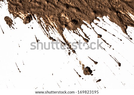 Texture clay moving in white background Royalty-Free Stock Photo #169823195