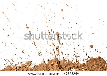 Texture clay moving in white background Royalty-Free Stock Photo #169823249