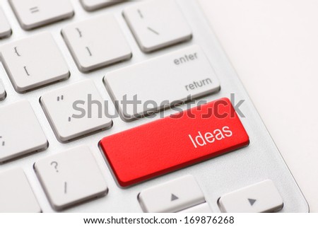 Idea word on keyboard button 