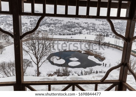 Turkey Bingol Snow views. Wonderful natural life