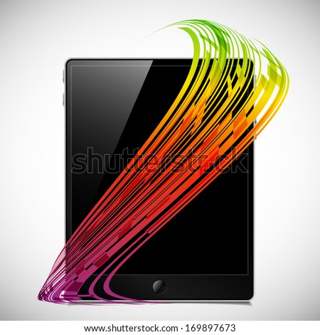tablet concept: abstract lines
